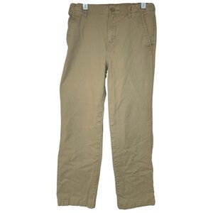 Old Navy Boys Size 12 Docker Pants Beige/Tan Adjustable